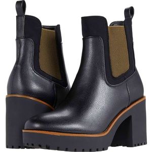 Chinese Laundry Booties - Black w/ brown detail size 11